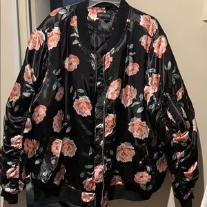 Floral Bomber Jacket